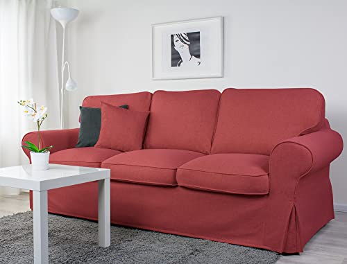 Dagra Bezug für EKTORP 3er-Sofa (ohne Schlaffunktion) (Red A08) von Dagra