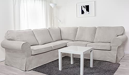 Dagra Bezug für 4er-Ecksofa Ektorp (Light Gray A23) von Dagra