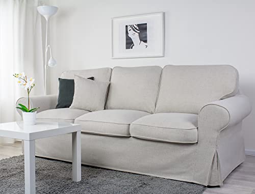 Dagra Bezug für EKTORP 3er-Sofa (Schlafsofa altes Modell) (Light Gray A23) von Dagra