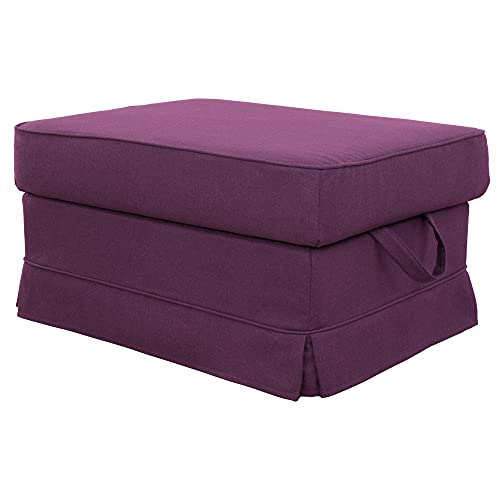Dagra Perfekter Bezug für EKTORP Hocker (Heather Purple A10) von Dagra