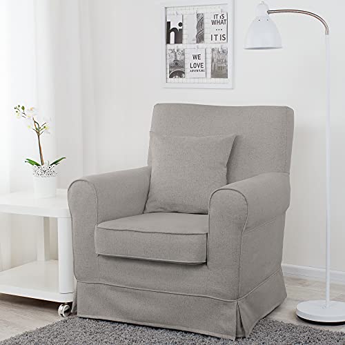 Dagra Perfekter Bezug für EKTORP JENNYLUND Sessel (Medium Gray A16) von Dagra