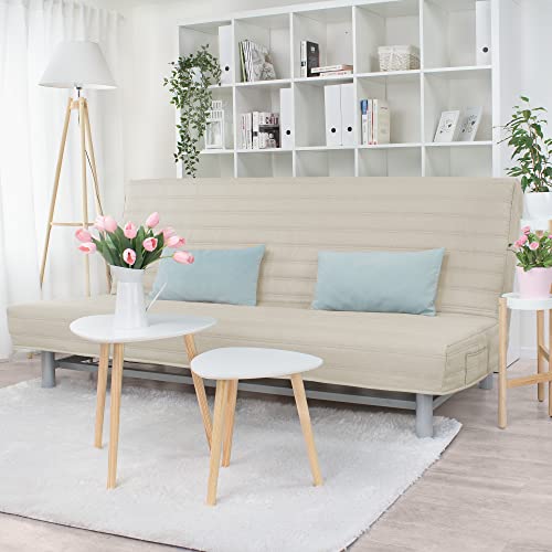 Dagra Gesteppter Bezug für Beddinge 3-er Bettsofa Streifen (Beige L25) von Dagra