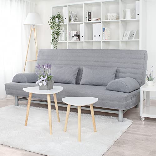 Dagra Gesteppter Bezug für Beddinge 3-er Bettsofa Streifen (Gray L32) von Dagra