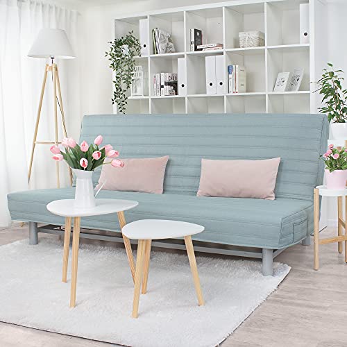 Dagra Gesteppter Bezug für Beddinge 3-er Bettsofa Streifen (Pastel Mint L29) von Dagra