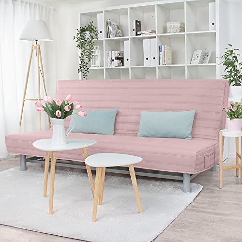 Dagra Gesteppter Bezug für Beddinge 3-er Bettsofa Streifen (Pastel Pink L28) von Dagra