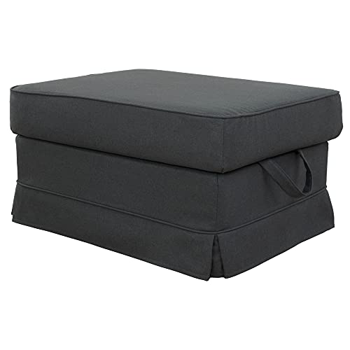 Perfekter Bezug für EKTORP Hocker (Dark Gray A17) von Dagra