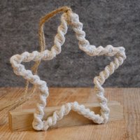 Makramee Stern/Weihnachtsdeko Und Geschenk Im Boho Stil Handgemacht von DaheimUndDraussen
