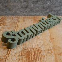 50mm Höhe 3D-Schriftzug | Dein Individueller Wunschtext Schriftzug Aufsteller 50mm Höhe 3D-Schriftzug | Dein Individueller Wunschtext Schriftzug Aufsteller von DaheimUndDraussen