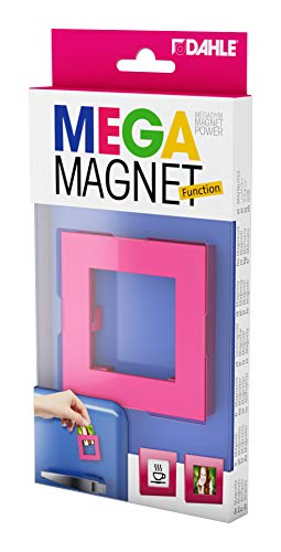 Dahle Mega Magnet SQUARE XL (75 x 75 mm, Bilderrahmen) pink von Dahle