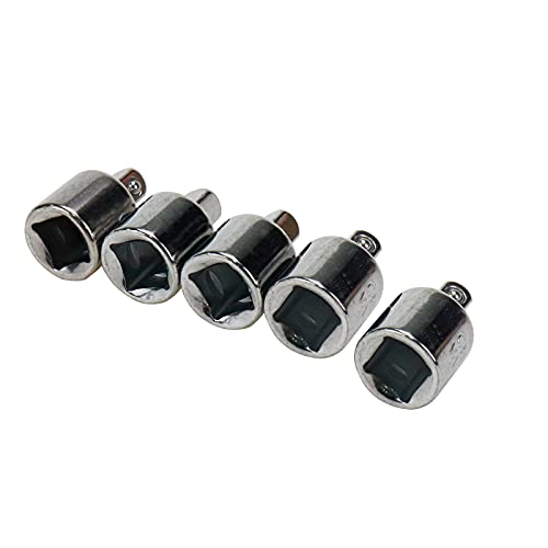Dahszhi Stecknuss-Adapter, Ratschenschlüssel, Reduzierstück, weiblich auf männlich, 3/8-Zoll-Antrieb (F) x 1/4-Zoll-M), 5 Stück von Dahszhi