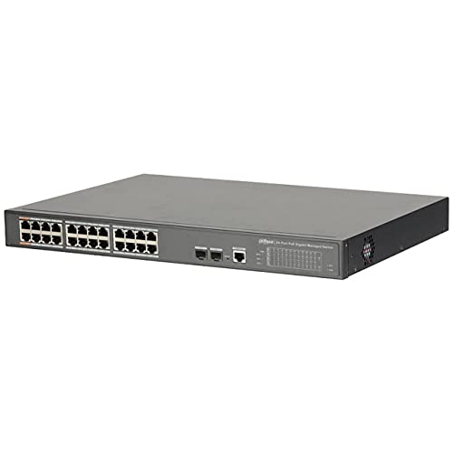 DAHUA PFS4226-24GT-240 Switch POE 24 PUERTOS 10/100/1000 + 2 UPLINK GIGABIT SFP 240W 802.3AT 2 MANEJABLE Layer 2 von Dahua