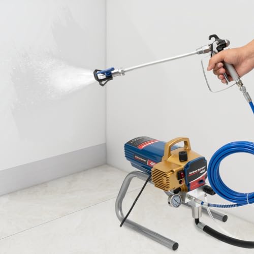 Airless Hochdruck FarbsprüHsystem FarbsprüHgeräT FarbspritzgeräT Wandfarben Lacke Control FüR Dispersions Lasuren Druckregulierung DüSenverläNgerung FarbsprüHsysteme SprüHgeräT Fassaden 1500W 220V von DaiJiubu