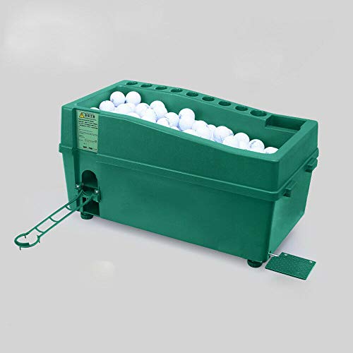 Automatic Golf Ball Dispenser Training Auto Tee Up Machine W Cue Holder Golfball Club Organizer Cueholder Green Container With Automatischer Golfballspender Golfball-Spender Powerless Practice von DaiJiubu