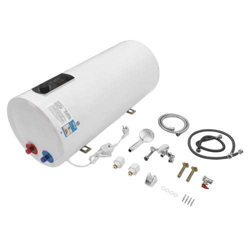 Elektro Warmwasserspeicher Boiler Durchlauferhitzer Elektrische Led Bildschirm Elektrospeicher Wasser Elektroboiler Wasserboiler Wasserheizungsset WandhäNgend InnenbehäLter Warmwasserboiler 60L von DaiJiubu