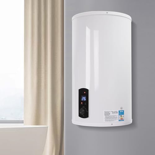 Elektro Warmwasserspeicher Boiler Handy Shower Tap Led Bildschirm Elektrospeicher Wasser Elektroboiler Wasserboiler Bad Kit WandhäNgend InnenbehäLter Warmwasserboiler Heizung Speicher (35L) von DaiJiubu