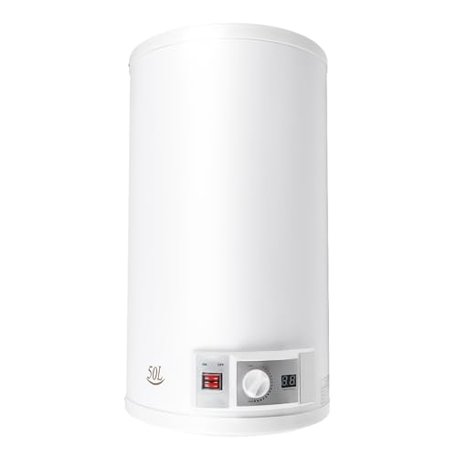Elektrospeicher Warmwasserspeicher Wasser Boiler Elektroboiler Elektro Wasserbereiter Wasserboiler Bad Kit WandhäNgend Anticalc Emaillierter InnenbehäLter Warmwasserboiler Heizung Speicher 220V (50L) von DaiJiubu