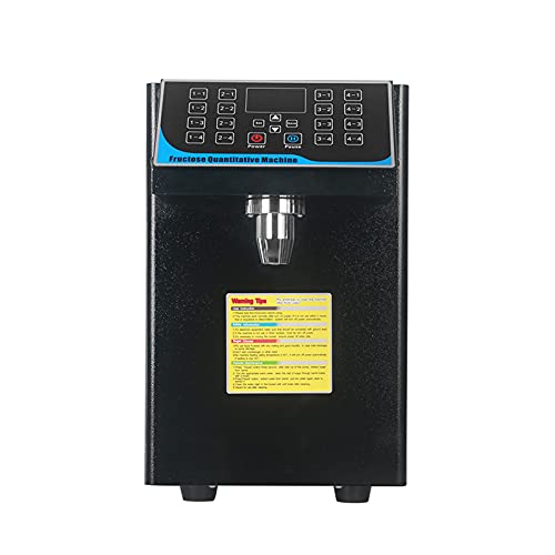 Fructose Quantitative Machine Zuckersirupspender Bubble Tea Equipment Dispenser Edelstahl AusrüStung Automatischer Fruktosespender Sirupspender Spender Zucker Dosiermaschine Schwarz 450W 7.5L von DaiJiubu