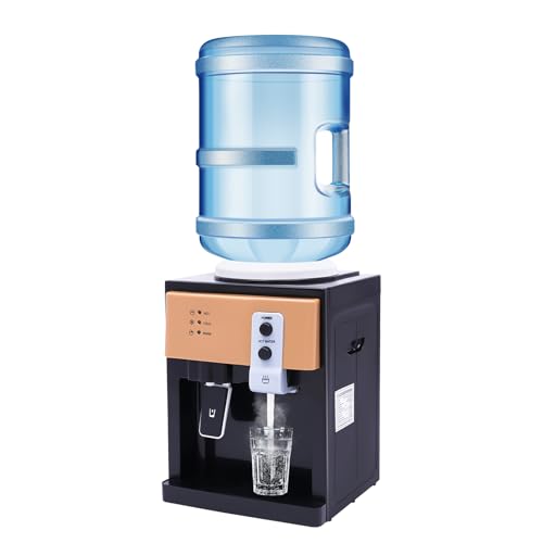 HeißWasserspender Elektrischer Wasserspender Heiß Kalt Dispender Hause BüRo Kalte/Hei?E Wasserflasche Wassermaschine WasserküHler Trinkwasser GeträNke Stehend Desktop Water Dispenser Trinkbrunnen 550W von DaiJiubu
