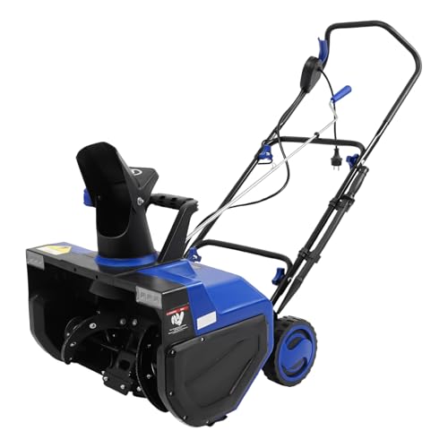 Schneepflug 2400W 22,05 Zoll Schneereiniger Elektrischer SchneefräSe Elektrische Mit Led-Scheinwerfer & rutschfeste RäDern FüR Hausgebrauch Terrassen Und Industrielle SchneeräUmung Schwarz von DaiJiubu