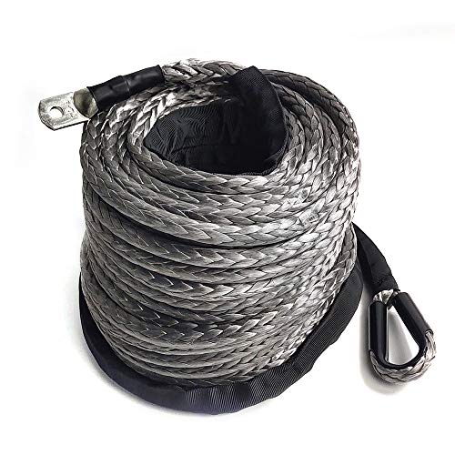 Seil Winde Windenseil Forst Synthetik Kunststoff Kunststoffseil Seilwinde Forstseil Offroad Synthetikse Synthetikseil Draht Seilfenst FüR 4Wd GeläNdewagen WindenseilfüHrung 23809Lbs 10.8T 30M von DaiJiubu