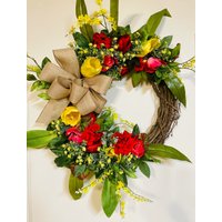 Neuer Frühlingskranz Sommerkranz Herbstkranz Alle Jahreszeiten Kränze von Daidianascrafts