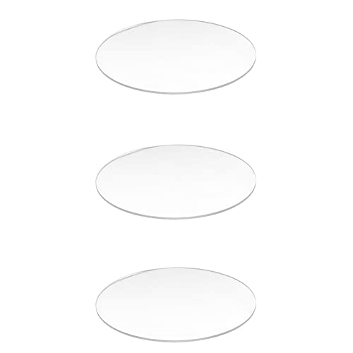Daijianbin 3X Transparent 3mm Starker Acryl Runde Scheibe Durchmesser: 100mm von Daijianbin