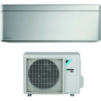 Bluevolution Inverter-Klimagerät Serie stylish total silver 12000 Btu FTXA35BS R-32 Wi-Fi Integrated Klasse a+++ Farbe Grau - Italienische Garantie von Daikin