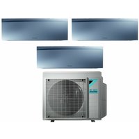 Bluevolution Trial Split Inverter Klimagerät Serie emura silver iii 7+12+18 mit 3MXM68N R-32 Wi-Fi Integrated 7000+12000+18000 Farbe Silber von Daikin