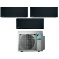 Bluevolution Trial Split Inverter Klimagerät Serie stylish total black 7+7+12 mit 3MXM52N R-32 Wi-Fi Integrated 7000+7000+12000 Farbe Schwarz von Daikin