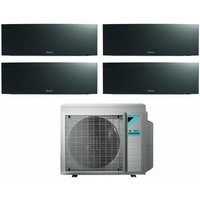 Bluevolution Quadri Split Inverter Klimagerät Serie emura black iii 9+9+9+18 mit 4MXM80N R-32 Wi-Fi Integrated 9000+9000+18000 Farbe Schwarz von Daikin