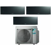 Daikin Bluevolution Trial Split Inverter Klimagerät Serie EMURA BLACK III 7+15+15 mit 3MXM68N R-32 Wi-Fi Integrated 7000+15000+15000 Farbe Schwarz von Daikin