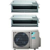 Klimagerät Daikin Bluevolution Dual Split Ducted Inverter Klimagerät FDXM-F9 9+12 mit 2MXM50A R-32 Wi-Fi Optional 9000+12000 Italienische Garantie von Daikin