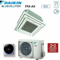 Vollflach-Kassetten-Klimagerät 21000 btu FFA60A9 + RZAG60A R-32 Wi-Fi Optional mit Drahtsteuerung und Grill enthalten Madoka Silber BRC1H52S,Italien von Daikin