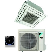 Vollflach-kassetten-klimagerät 12000 btu ffa35a9 r-32 wi-fi optional mit gitter inbegriffen klasse a++/a+ - italienische garantie r-32,wired control von Daikin