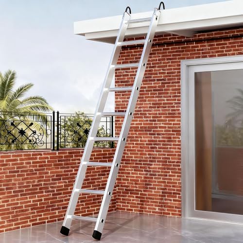 Dachbodentreppe 1,5 m / 2 m Heimwerker Dachbodenleitern, Etagenbettleiter für den Innenbereich für Dachboden Schlafsäle Wohnmobile, Tragbare Treppen(7 Step L-2m (6.6ft)) von Dailify