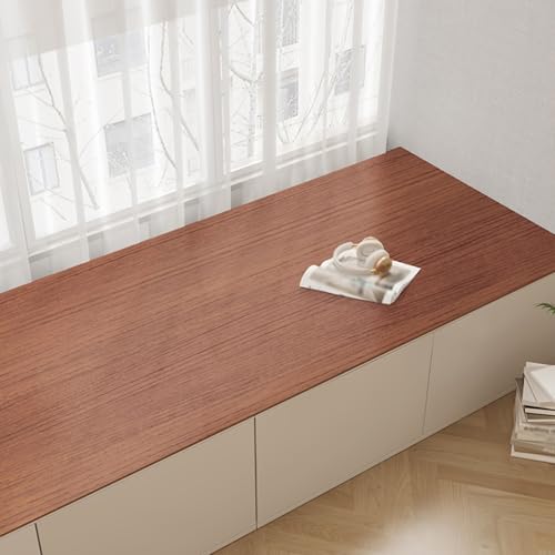 Dailify Fensterbank Matte Holzmaserung Erker-Sitzkissen, Dekorative Fensterbankmatte mit Rutschfester Rückseite, Zuschneidbar Vier Jahreszeiten Fensterbank-Schutzpolster(250x60cm (98.4x23.6in)) von Dailify