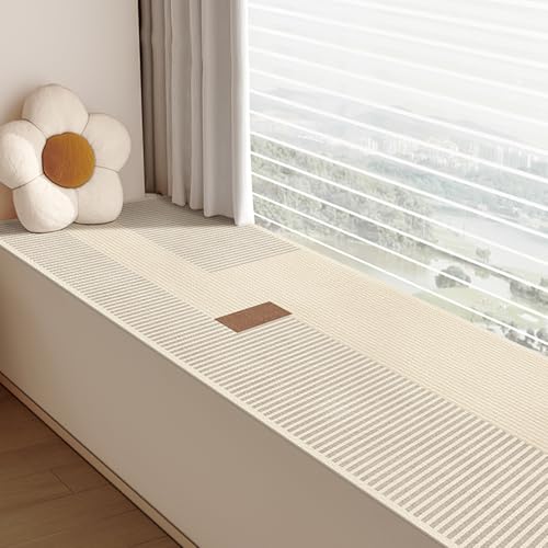 Dailify Fensterbank Matte wasserdichte Erker-Sitzmatte, Rutschfestes Fensterbank-Schutzkissen für Pflanzen, Zuschneidbare Innen-Fensterbank-Schutzpolster(A,150x70cm (59.1x27.6in)) von Dailify
