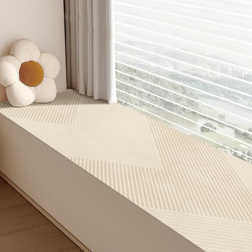 Dailify Fensterbank Matte wasserdichte Erker-Sitzmatte, Rutschfestes Fensterbank-Schutzkissen für Pflanzen, Zuschneidbare Innen-Fensterbank-Schutzpolster(B,260x70cm (102.4x27.6in)) von Dailify