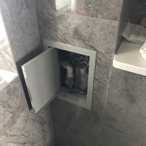 Dailify Revisionsklappe Magnetische Zugangsklappe mit Tastverriegelung, Verdeckte Trockenbauinspektionstür aus Metall, Wandklappe Service-Revisionsöffnung Abdeckung(Gray,20x25cm (8x10in)) von Dailify
