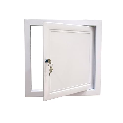 Revisionsklappe Aluminiumlegierung Revisionsklappe mit Schlüsseln, Abschließbar Dachboden Revisionsklappen, Trockenbau Sanitär- und Wartungsöffnungsabdeckung(6x8in (15x20cm)) von Dailify