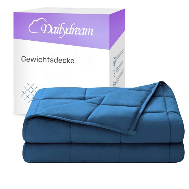Dailydream Gewichtsdecke Therapie-Bettdecke aus Baumwolle, Füllung: 6kg, durch gleichmäßige Gewichtsverteilung geborgen und erholsam schlafen von Dailydream
