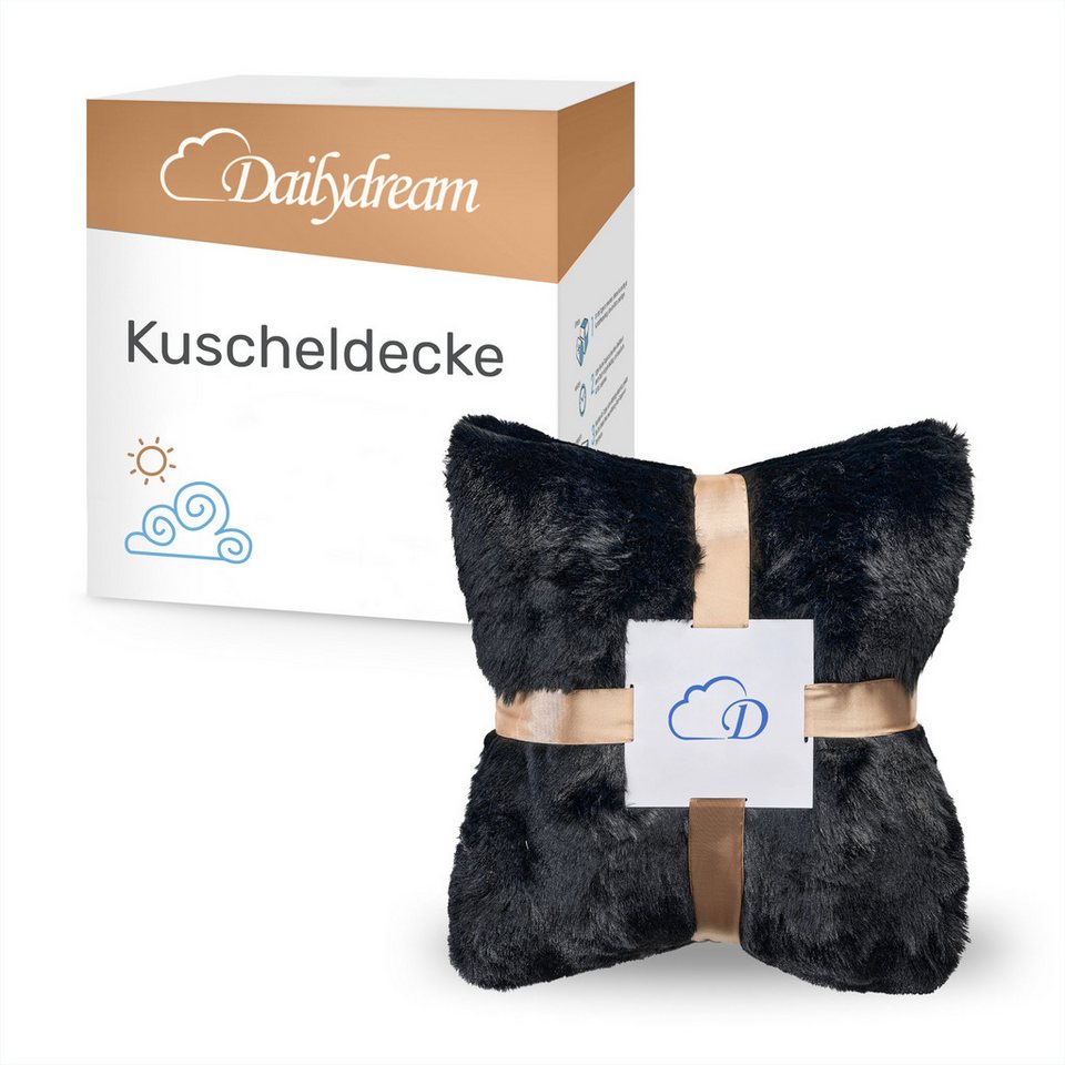 Dailydream Tagesdecke Dailydream Kunstfell Kuscheldecke, flauschig, weich von Dailydream