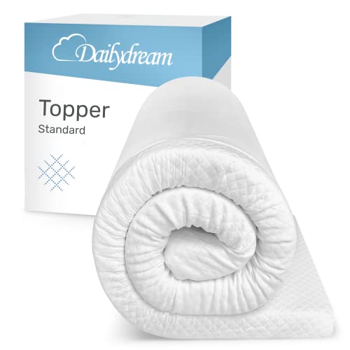 Dailydream viscoelastischer Matratzentopper Model M mit Memory Foam Effekt, 150x200x5cm, Edition Standard von Dailydream