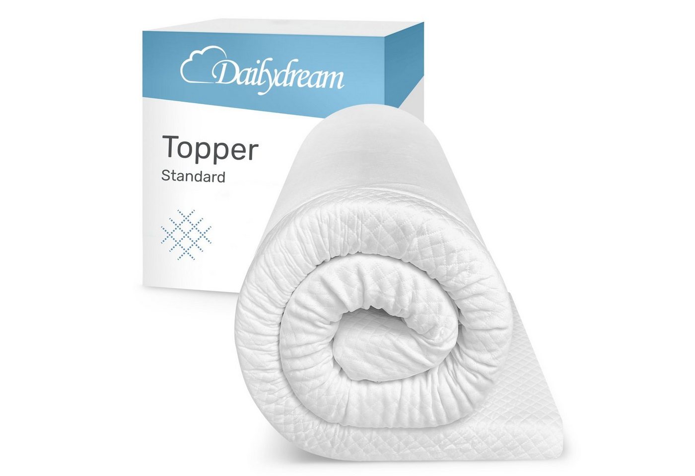 Topper mit Memory Foam von, Dailydream, Viscoschaum, (mit unterschiedlichen Bezugs-Editionen, Aloe Vera", "Lavendel", "Clean Ocean" oder "Standard), sorgt für Druckentlastung und einen erholsamen Schlaf" von Dailydream