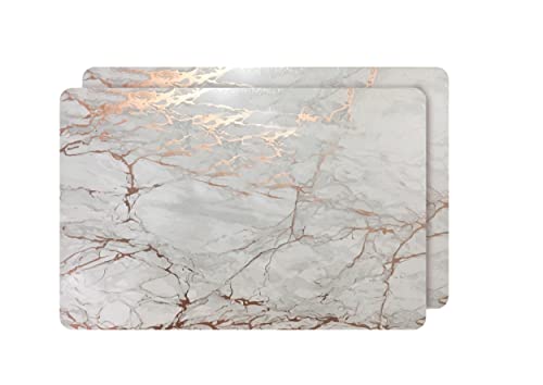 Dainty Home Roségold-Marmor Tischsets aus Kork – hitzebeständige, rutschfeste, leicht zu reinigende Platzsets für Elegantes Dining – 30,5 x 45,7 cm, 2er-Set – perfekt für stilvolle, Moderne Wohnräume Dainty Home Roségold-Marmor Tischsets aus Kork – hitzebeständige, rutschfeste, leicht zu reinigende Platzsets für Elegantes Dining – 30,5 x 45,7 cm, 2er-Set – perfekt für stilvolle, Moderne Wohnräume von Dainty Home