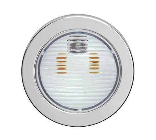 Balizas ARAS/A RS (CHR,A) - Tensión alimentación: Cromo - Color difusión: 230V 50Hz - Color embellecedor: Ámbar - Caja de empotrar: Con caja de empotrar - Color LEDs: Transparente von Daisalux
