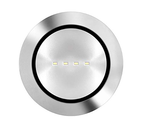 Balizas ALZIR-INOX LX/C RS (24V,NT) - Tensión alimentación: 24V 50/60Hz, 18-30V CC - Color difusión: Negro - Color embellecedor: Sí - Caja de empotrar: Blanco frío - Color LEDs: Inexistente von Daisalux