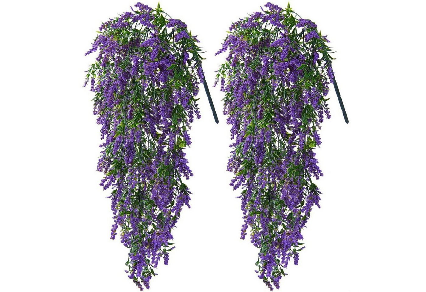 Kunstpflanze 2 Stück Künstliche Blumen Hängend 55 cm Hängeblumen Zimmerpflanze, Daisred von Daisred