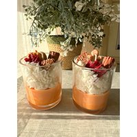Pumpkin Spice Kerze Im Glas|Handgemachte Sojawachs Duftkerze Herbstdeko Mit Zimt, Kürbis & Blättern|Herbst Dekoration |Herbstliches Geschenk von DaisyCandlesStudio