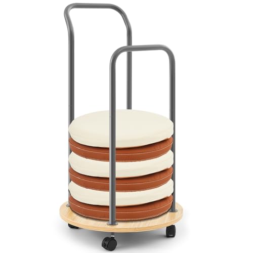 DaisyInner Mobiler Kissenwagen, Aufbewahrungswagen, Klassenzimmer, Aufbewahrungswagen, Schreibtischwagen mit robusten Roll- und Feststellrollen für Kleinkinder, Vorschule oder Klassenzimmer, von DaisyInner